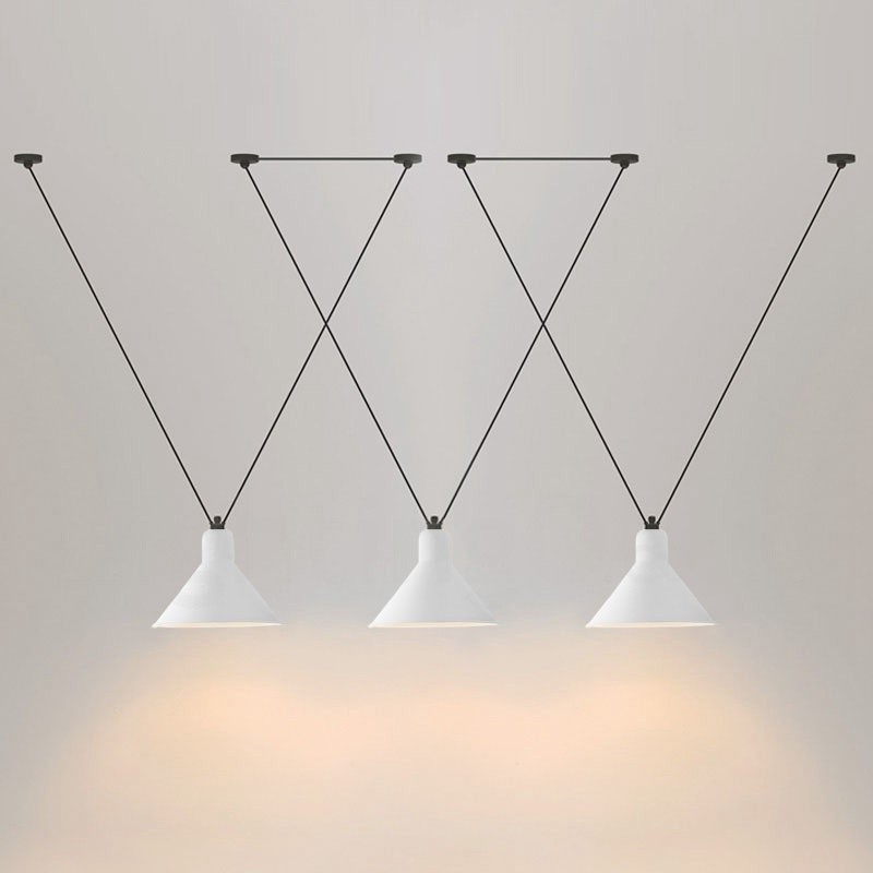 Lámpara de techo colgante moderna y contemporánea de 3 luces