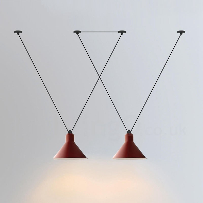 Lámpara de techo colgante moderna y contemporánea de 3 luces