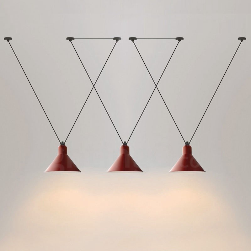 Lámpara de techo colgante moderna y contemporánea de 3 luces