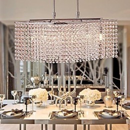 Lámpara de araña de cristal moderna y contemporánea.