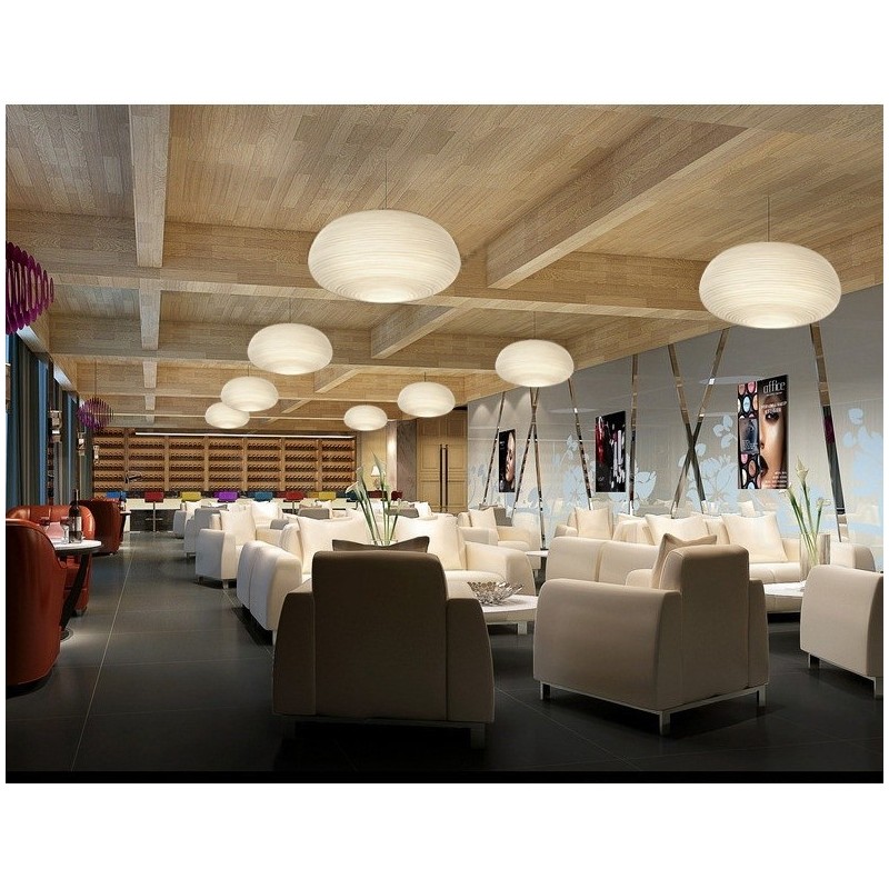 Lámpara colgante de techo moderna y contemporánea de 1 luz con pantalla de vidrio