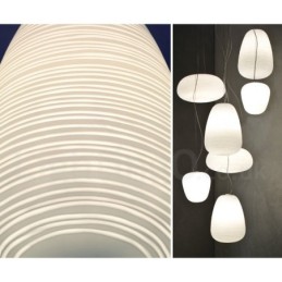 Lámpara colgante de techo moderna y contemporánea de 1 luz con pantalla de vidrio