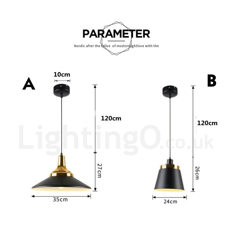 Lámpara de techo colgante moderna y contemporánea de 1 luz