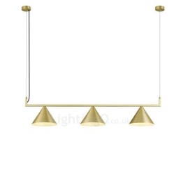 Lámpara de techo colgante moderna y contemporánea de 3 luces