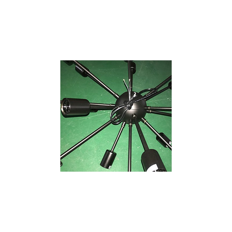 Lámpara de araña minimalista radial de 18 luces de estilo norteamericano