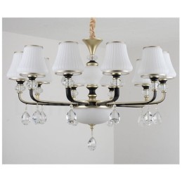 Lámpara colgante de cristal moderna, contemporánea, retro, de lujo, con pantalla de cristal