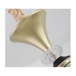 Lámpara colgante de cristal moderna, contemporánea, retro, de lujo, con pantalla de cristal
