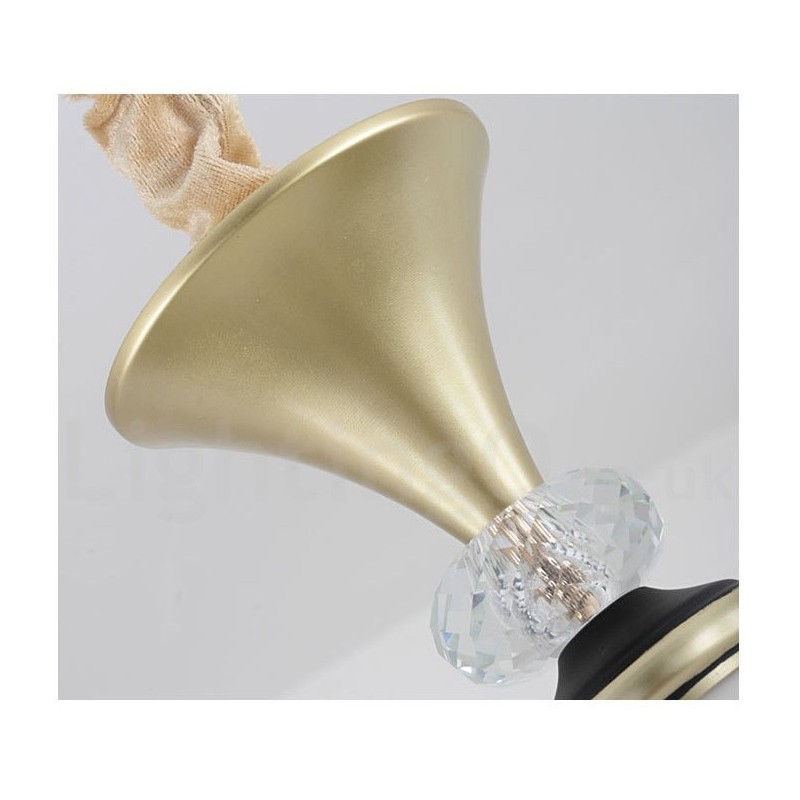 Lámpara colgante de cristal moderna, contemporánea, retro, de lujo, con pantalla de cristal