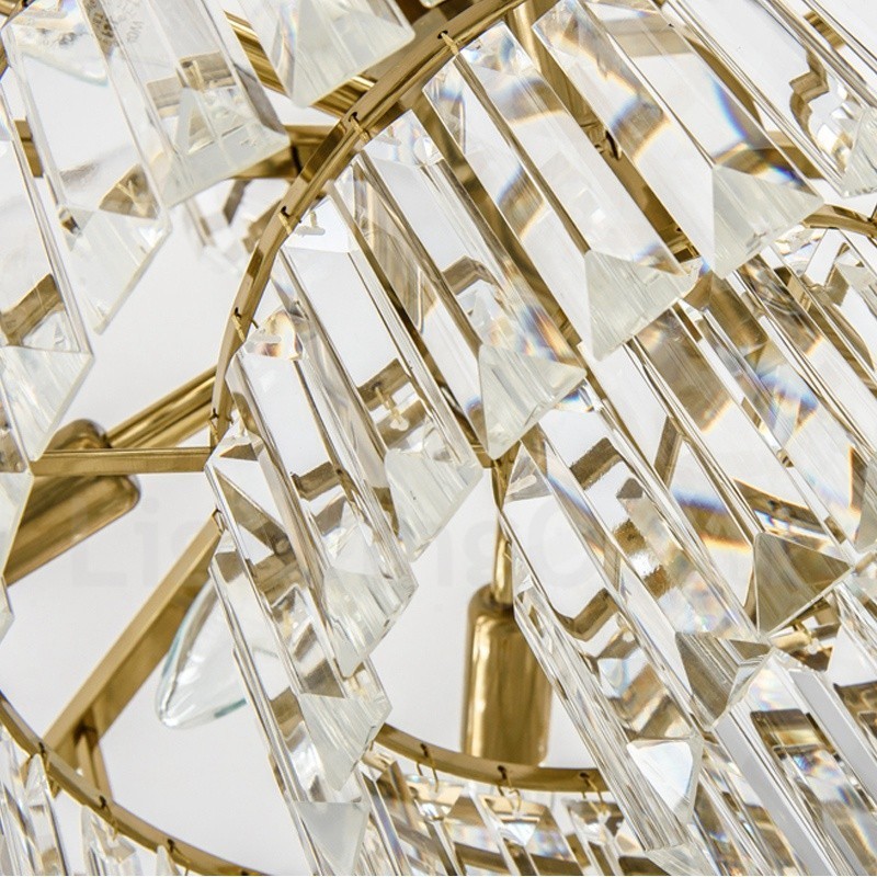 Lámpara colgante moderna contemporánea de acero de 9 luces con pantalla de cristal