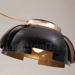 Lámpara de araña moderna contemporánea de acero de 3 luces con pantalla acrílica