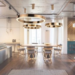 Lámpara colgante moderna contemporánea de acero de 1 luz con pantalla acrílica