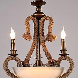 Lámpara de araña estilo mini moderna contemporánea de metal