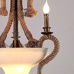 Lámpara de araña estilo mini moderna contemporánea de metal