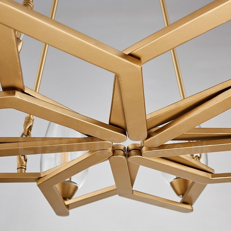 Lámpara colgante moderna contemporánea de acero de 12 luces con pantalla de vidrio