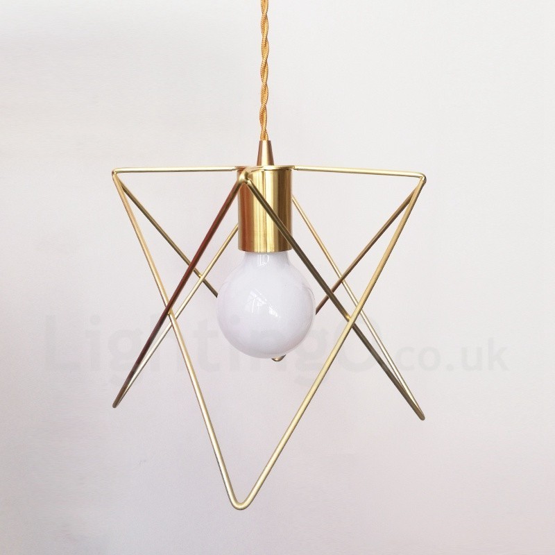 Lámpara colgante moderna contemporánea de acero de 1 luz con pantalla