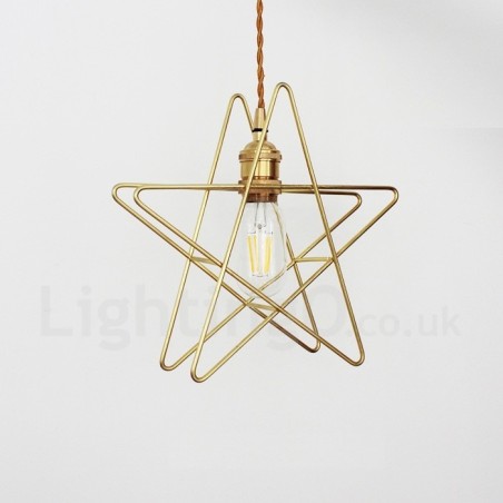 Lámpara colgante moderna contemporánea de latón de 1 luz con pantalla Lámpara colgante moderna contemporánea de latón de 1 luz con pantalla