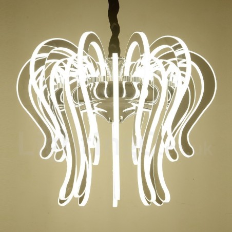 Lámpara de araña moderna contemporánea de acero de 20 luces con pantalla acrílica Lámpara de araña moderna contemporánea de acero de 20 luces con pantalla acrílica