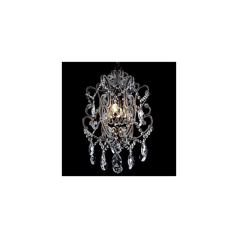 Lámpara colgante de cristal con diseño de araña moderna y vintage