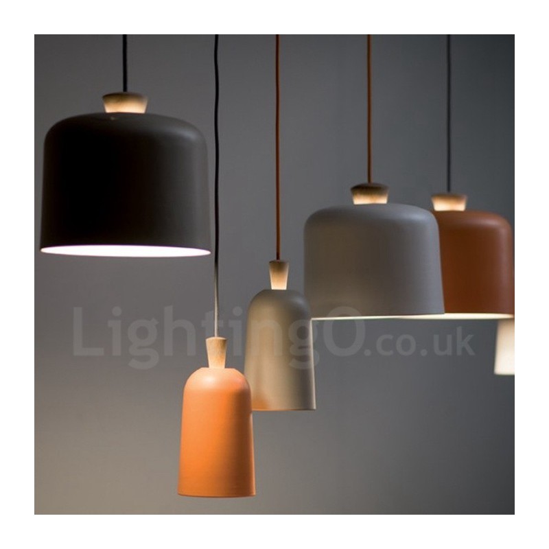 Lámpara colgante moderna contemporánea de una luz de aleación de aluminio con pantalla de aleación de aluminio