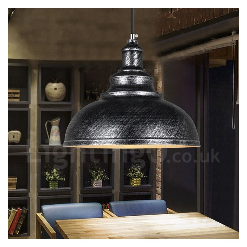 Lámpara colgante moderna contemporánea de una luz de aleación de aluminio con pantalla de aleación de aluminio
