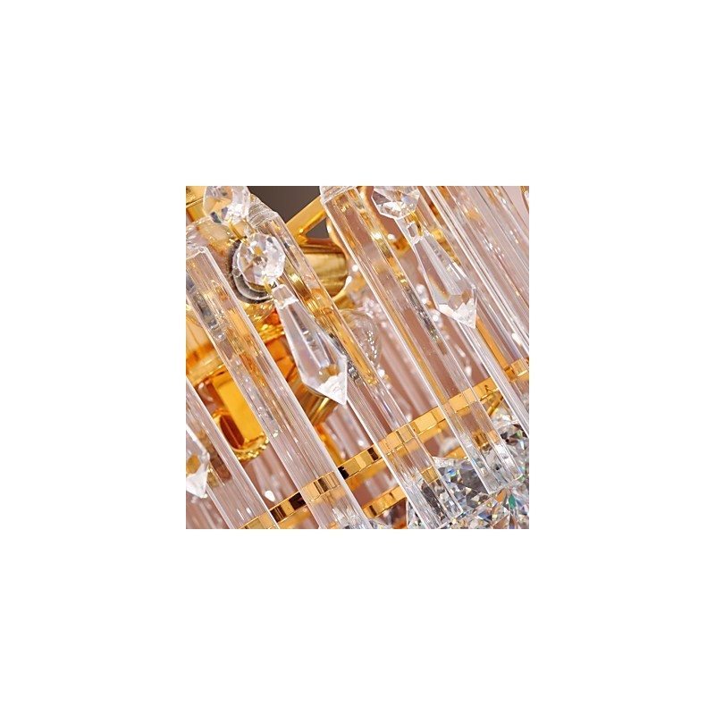 Lámpara de araña de cristal de lujo con 7 luces