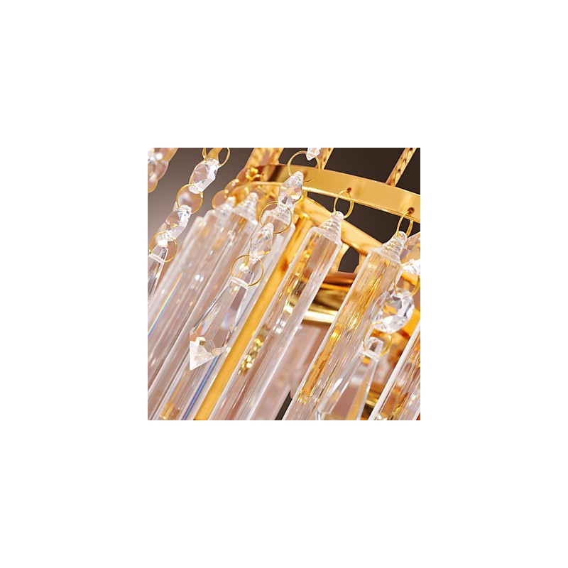 Lámpara de araña de cristal de lujo con 7 luces