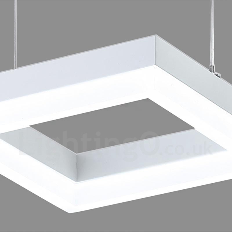 Lámpara colgante moderna y contemporánea de 3 luces de aleación de aluminio con pantalla acrílica