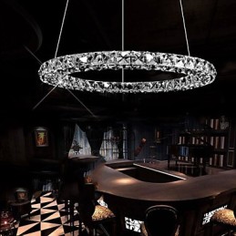 Lámparas de techo de cristal modernas de una sola cara y tres lados, de cristal K9, para interiores.