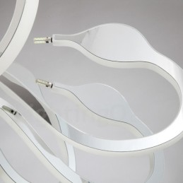 Lámpara de araña moderna contemporánea regulable de acero de 10 luces con pantalla acrílica