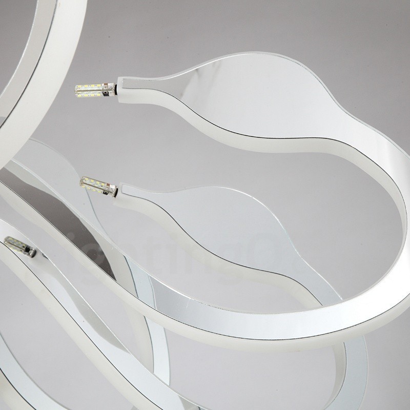 Lámpara de araña moderna contemporánea regulable de acero de 10 luces con pantalla acrílica