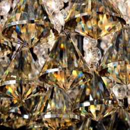 Lámparas de techo modernas y contemporáneas de 6 luces con pantalla de cristal