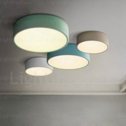 Lámpara de techo nórdica de 1 luz con pantalla acrílica