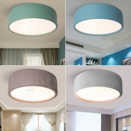 Lámpara de techo nórdica de 1 luz con pantalla acrílica