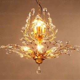 Lámpara de araña rústica de 8 luces
