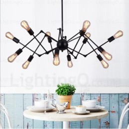 Lámparas de araña retro vintage de 12 luces