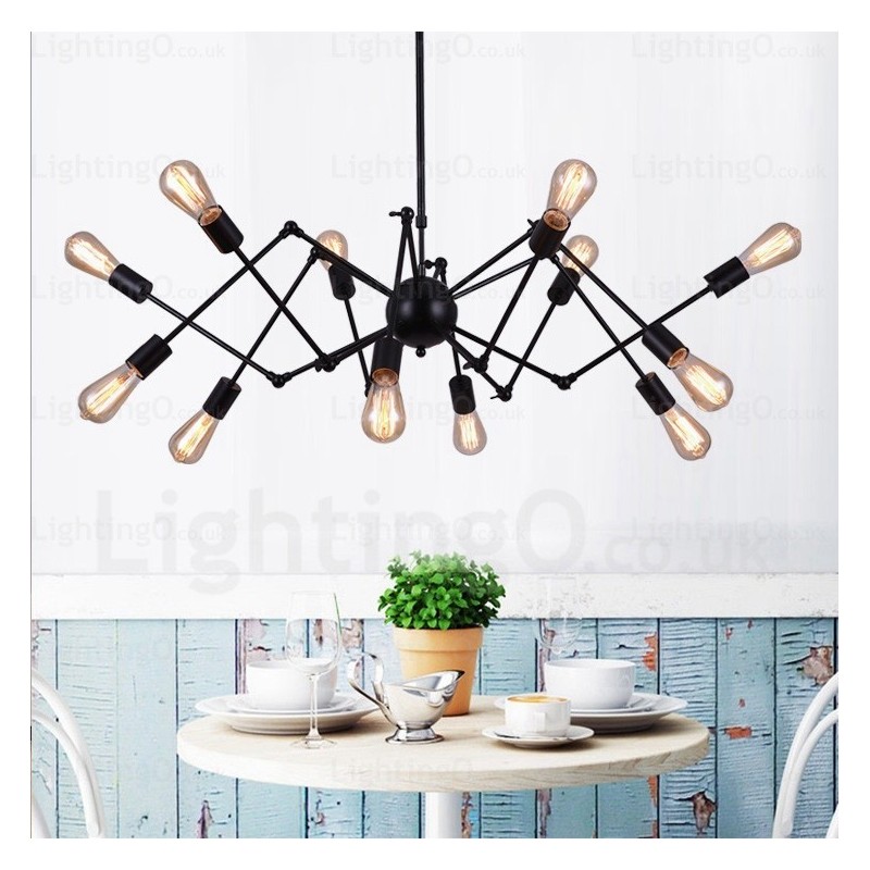 Lámparas de araña retro vintage de 12 luces