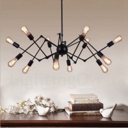 Lámparas de araña retro vintage de 12 luces