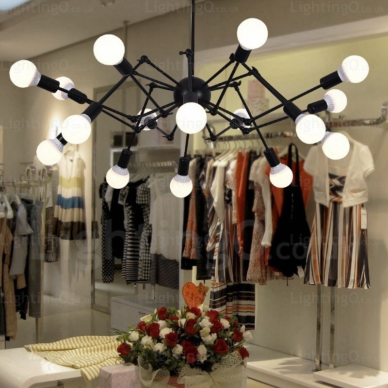 Lámparas de araña retro vintage de 12 luces