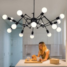 Lámparas de araña retro vintage de 12 luces