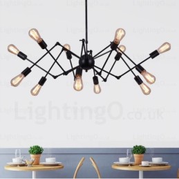 Lámparas de araña retro vintage de 12 luces