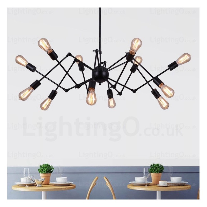 Lámparas de araña retro vintage de 12 luces