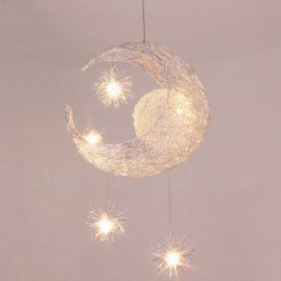 Lámpara colgante contemporánea moderna de 5 luces