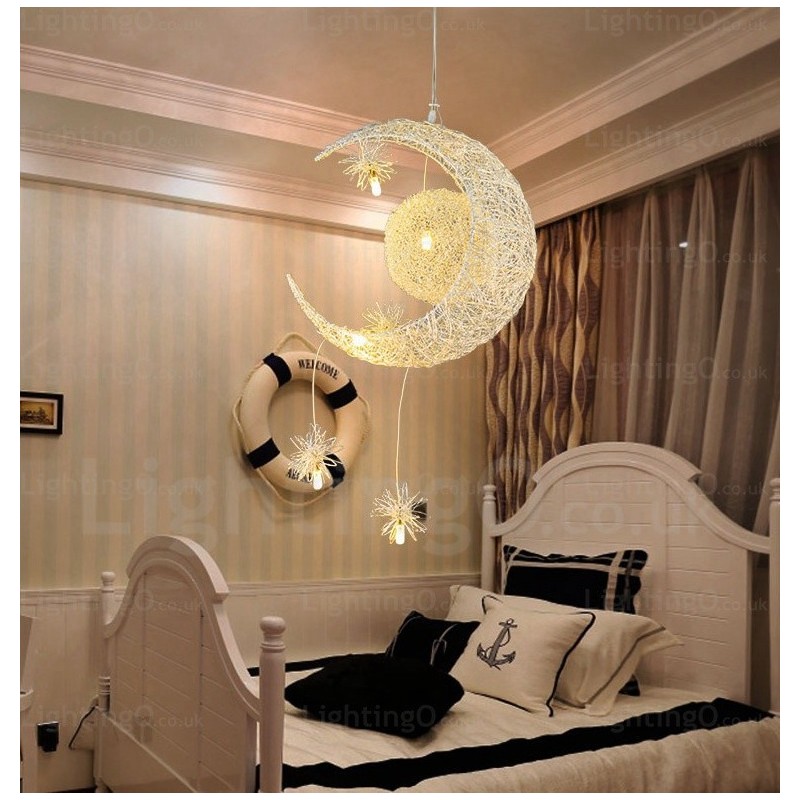 Lámpara colgante contemporánea moderna de 5 luces