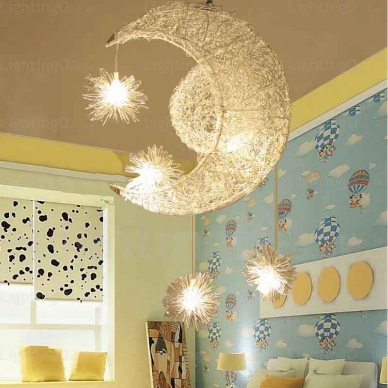 Lámpara colgante contemporánea moderna de 5 luces