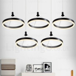 Lámpara colgante contemporánea moderna de 1 luz con pantalla acrílica