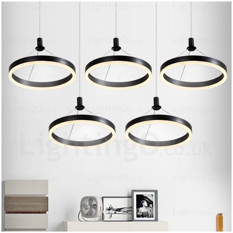 Lámpara colgante contemporánea moderna de 1 luz con pantalla acrílica