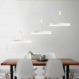 Lámpara colgante contemporánea moderna de 1 luz con pantalla acrílica