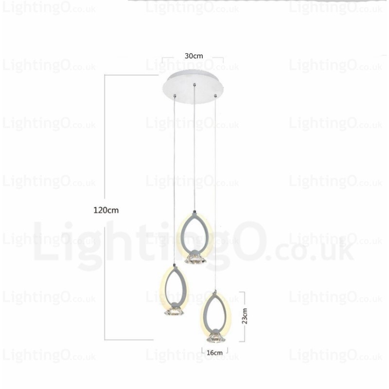 Lámpara colgante contemporánea moderna de 1 luz con pantalla de cristal