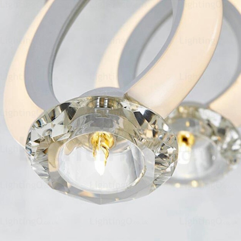 Lámpara colgante contemporánea moderna de 1 luz con pantalla de cristal