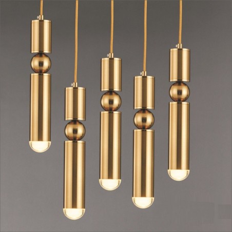 Lámpara colgante contemporánea moderna de 1 luz con pantalla acrílica